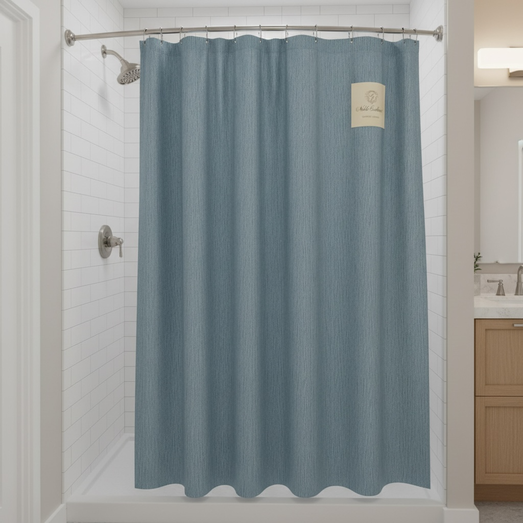 Noble excellence blue shower curtain - SHOWER CURTAIN - Freeman Liquidators - [product_description]
