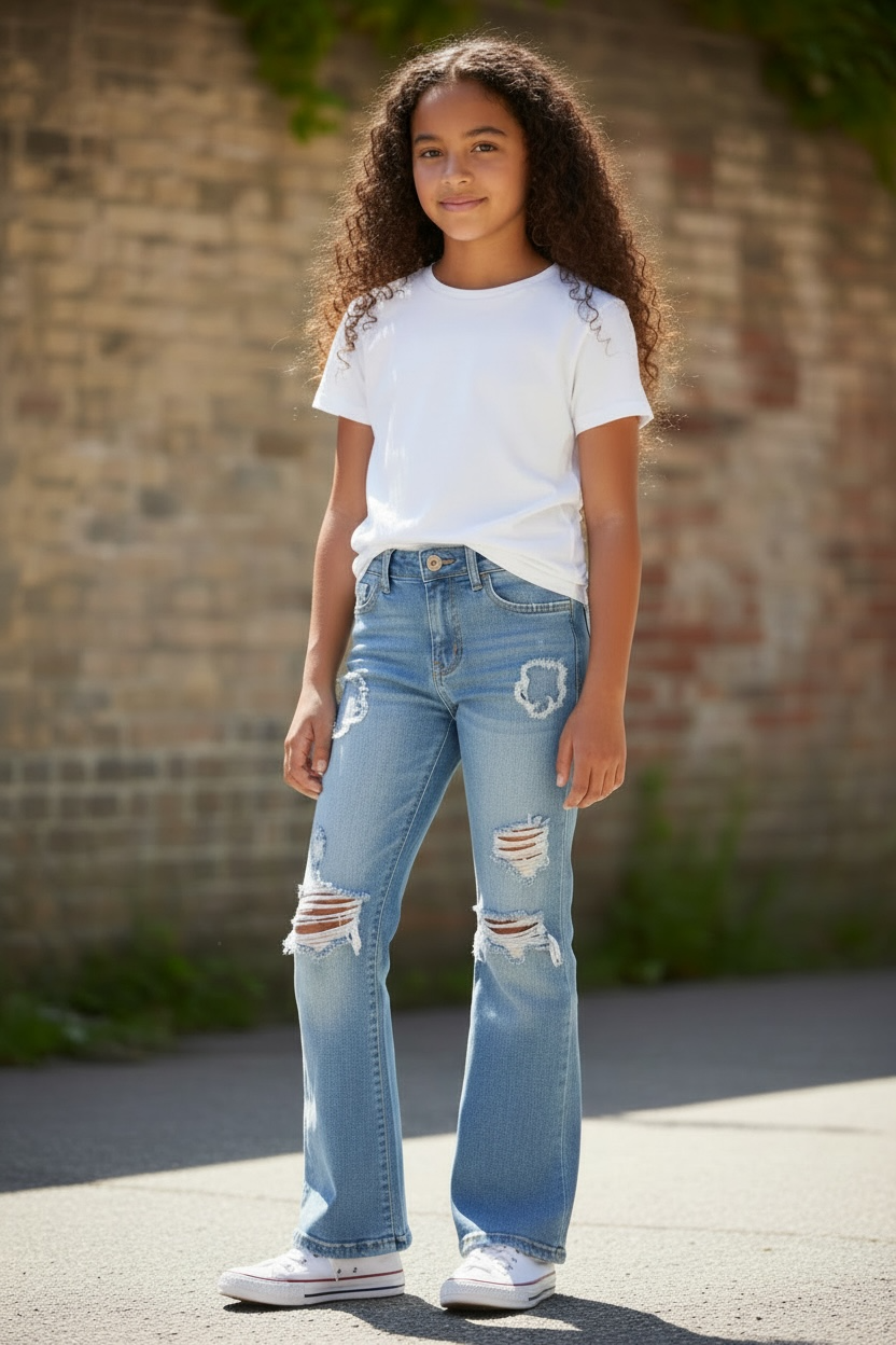 1st kiss girls flare JEANS - girls clothing - Freeman Liquidators - [product_description]