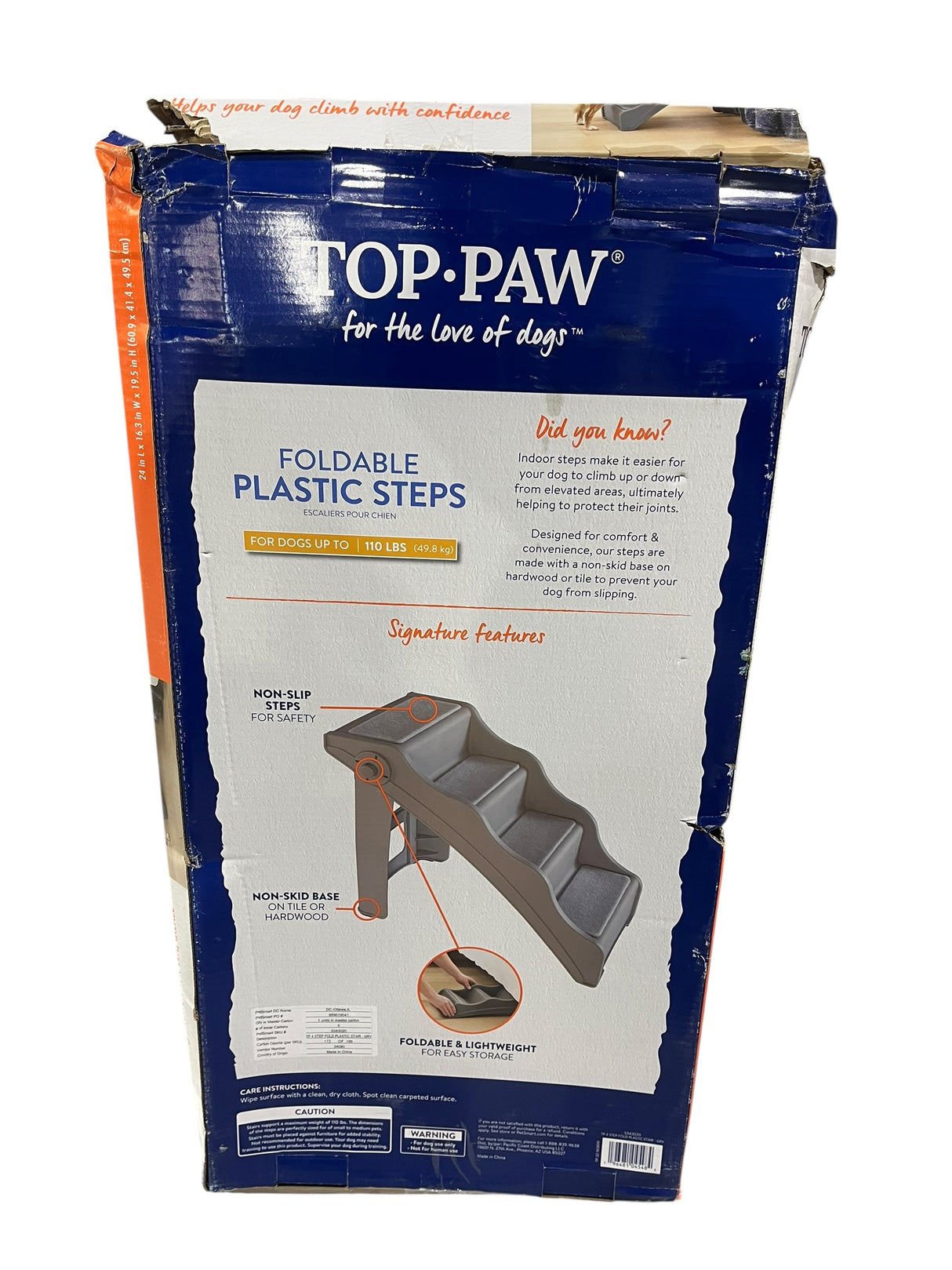 Top Paw Foldable Plastic steps - Image 1