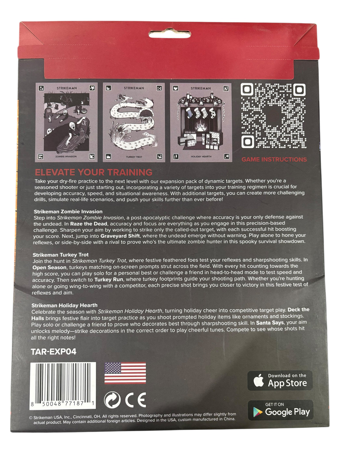Strikeman, Precision Range, Indoor, Target Sheets, Holiday Edition, 4pk - Target Sheets - Freeman Liquidators - [product_description]
