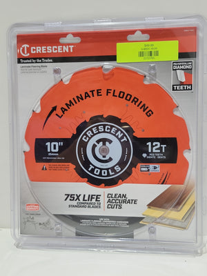 Crescent, 10-in, 12-Tooth, Diamond, Circular Saw, Blade, CSBLC - 1012 - FreemanLiquidators - [product_description]