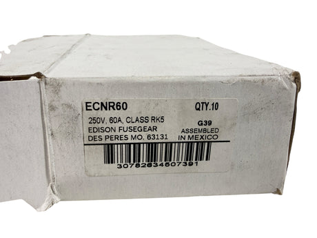 Bussmann ECNR60 — 60A Class RK5 Time‑Delay Fuse, ECNR Series (10‑Pack) - Image 4