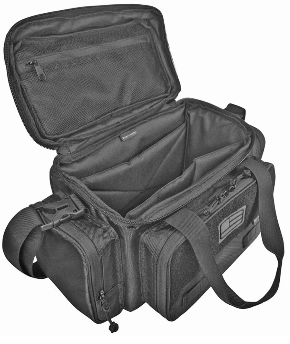 Evolution Outdoor Design Evolution Outdoor Tactical Range Bag -ITEM# 51287-EV, 17" in, 1680D Tactical Series, Tactical Gear, Shooting Range Bag, Range Duffel Bag, Black Firearm Storage and Transport Bag - Image 4