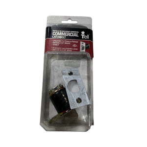 Tell Manufacturing CL100185 2-3/4  Satin Stainless Steel Unguarded Cylindrical Latch Bolt - Image 1