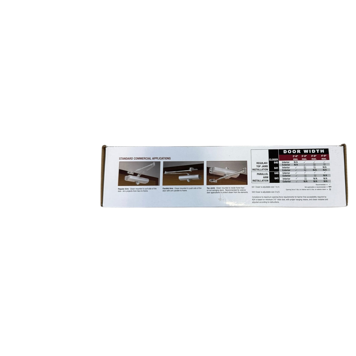 Tell Manufacturing DC100018 Aluminum Heavy Duty Commercial Surface Applied Door Closer - Image 3