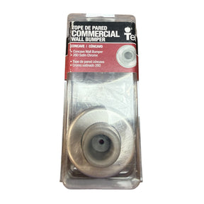 Tell Satin Chrome Concave and Convex Wall Bumper - Image 1