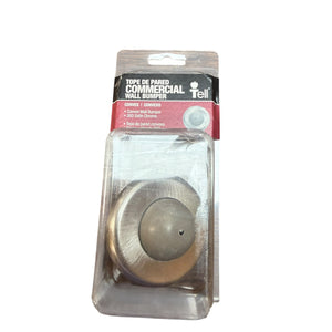 Tell Manufacturing Tell Convex Wall Bumper Satin Chrome Finish 26D (DT100085) - Image 1