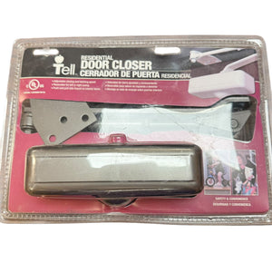 Tell Manufacturing DC100079 Brown Lightweight Residential Door Closer - Image 1