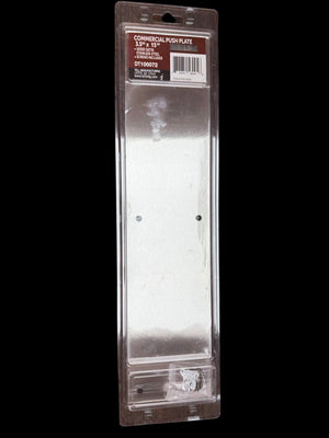 Tell Manufacturing Tell 3-1/2 x 15 Inch Door Push Plate Stainless DT100072 - Image 1