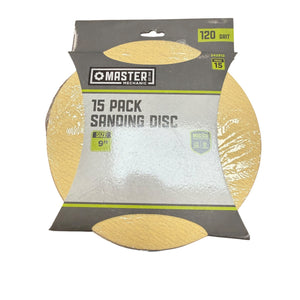 Great Star Hangzhou Great Star Industrial 242912 9 in. 120 Grit Master Mechanic Drywall Sandpaper  Pack of 15 - Image 1