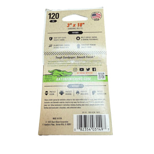 Gator 3149 Sanding Belt  120 Grit  Fine  Aluminum Oxide Abrasive  3 in W  18 in L - Image 2