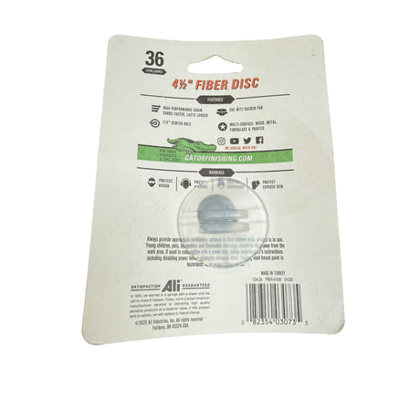 Ali Industries Gator Blade 4-1/2 In. 36 Grit Fiber Disc (3-Pack) 3073 - Image 2