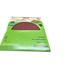 Ali Industries Gator 3002 Aluminum Oxide Sanding Discs 5   60 Grit. 4/Pk - Image 1