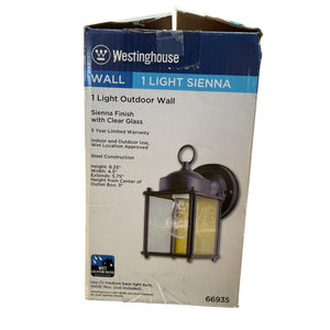 Westinghouse Outdoor Wall Lantern A19 B13 8-1/4 In. Sienna Box Bx - Image 2