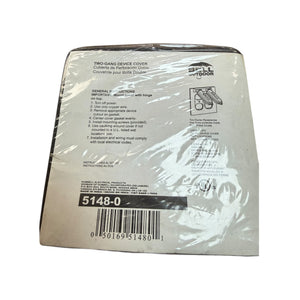 Hubbell-Bell 5148-0 Duplex Receptacle Cover Gray - Image 2