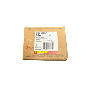 Square D by Schneider Electric HOM120PDFC Homeline Plug-On Neutral 20 Amp Single-Pole Dual Function (CAFCI and GFCI) Circuit Breaker, , - Image 1