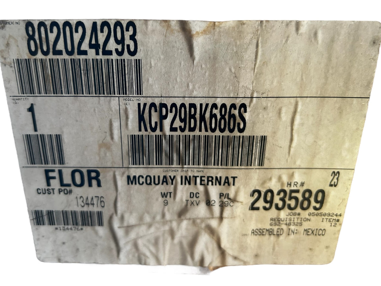 GE MOTORS, KCP29BK686S, McQuay, 802024293, 1/20HP, Motor - NEW IN BOX - FreemanLiquidators - [product_description]