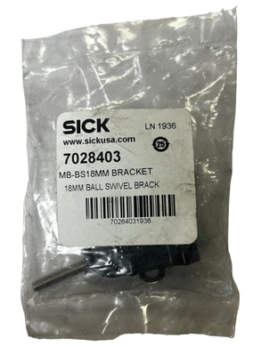SICK, 7028403, MB-BS18MM BRACKET - NEW IN ORIGINAL PACKAGING - FreemanLiquidators - [product_description]