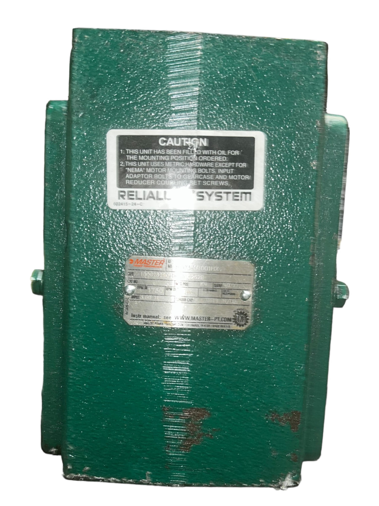 Master Power Transmission, 180C262B040K4A, Right Angle Reducer- NEW NO BOX - FreemanLiquidators - [product_description]
