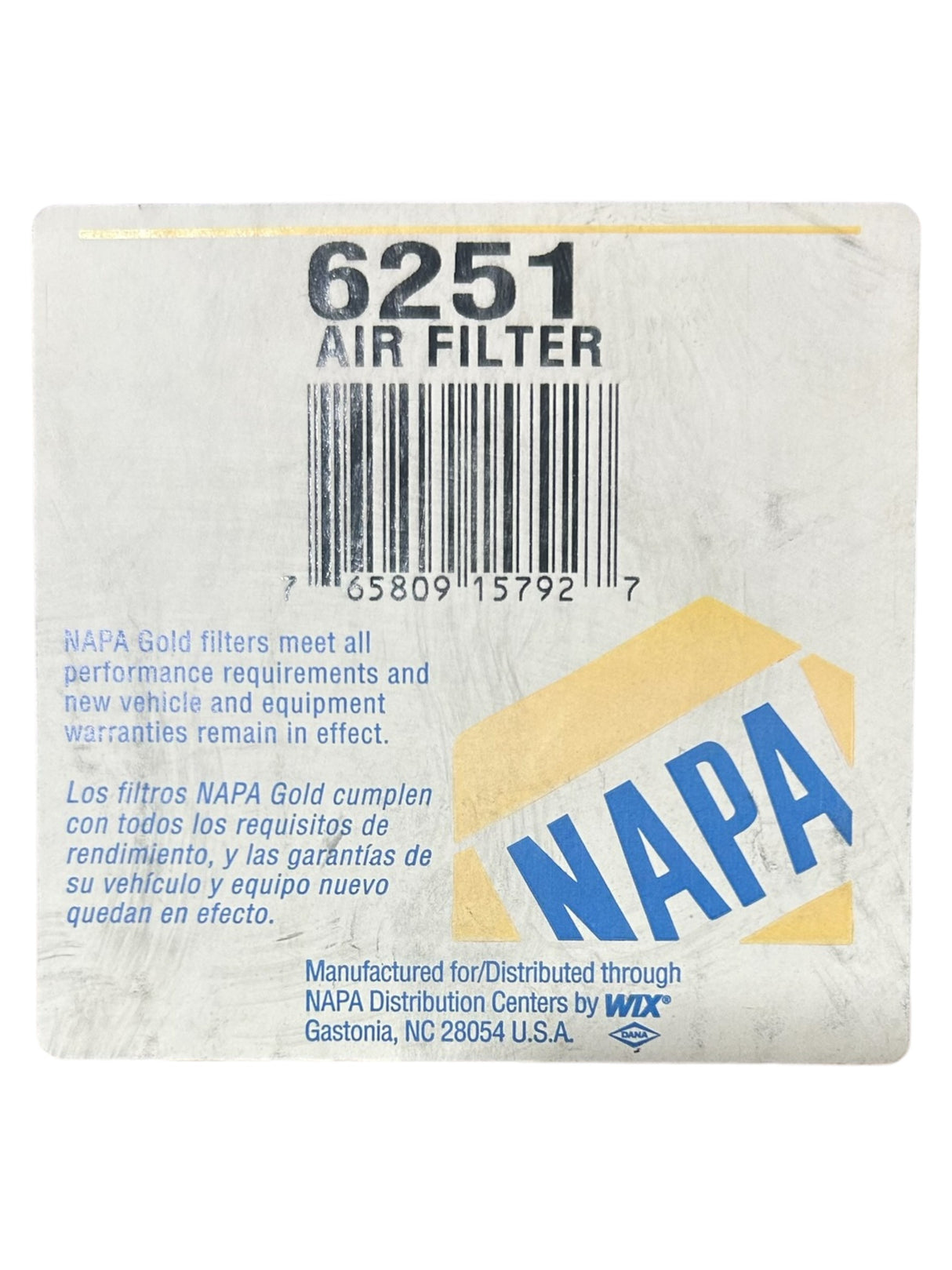 Napa, Gold, NGF 6251, Filter - FreemanLiquidators - [product_description]