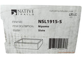 Native Trails NSL1915-S Nipomo Native Stone Universal-Mount Bathroom Sink, Slate - NEW IN BOX - FreemanLiquidators - [product_description]