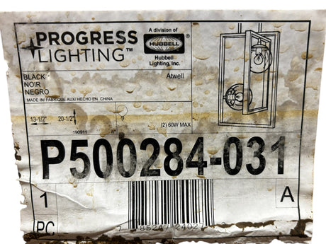 Progress Lighting, P500284-031, Atwell 2 Light 14 inch Matte Black Pendant Ceiling Light - New in Box - FreemanLiquidators - [product_description]