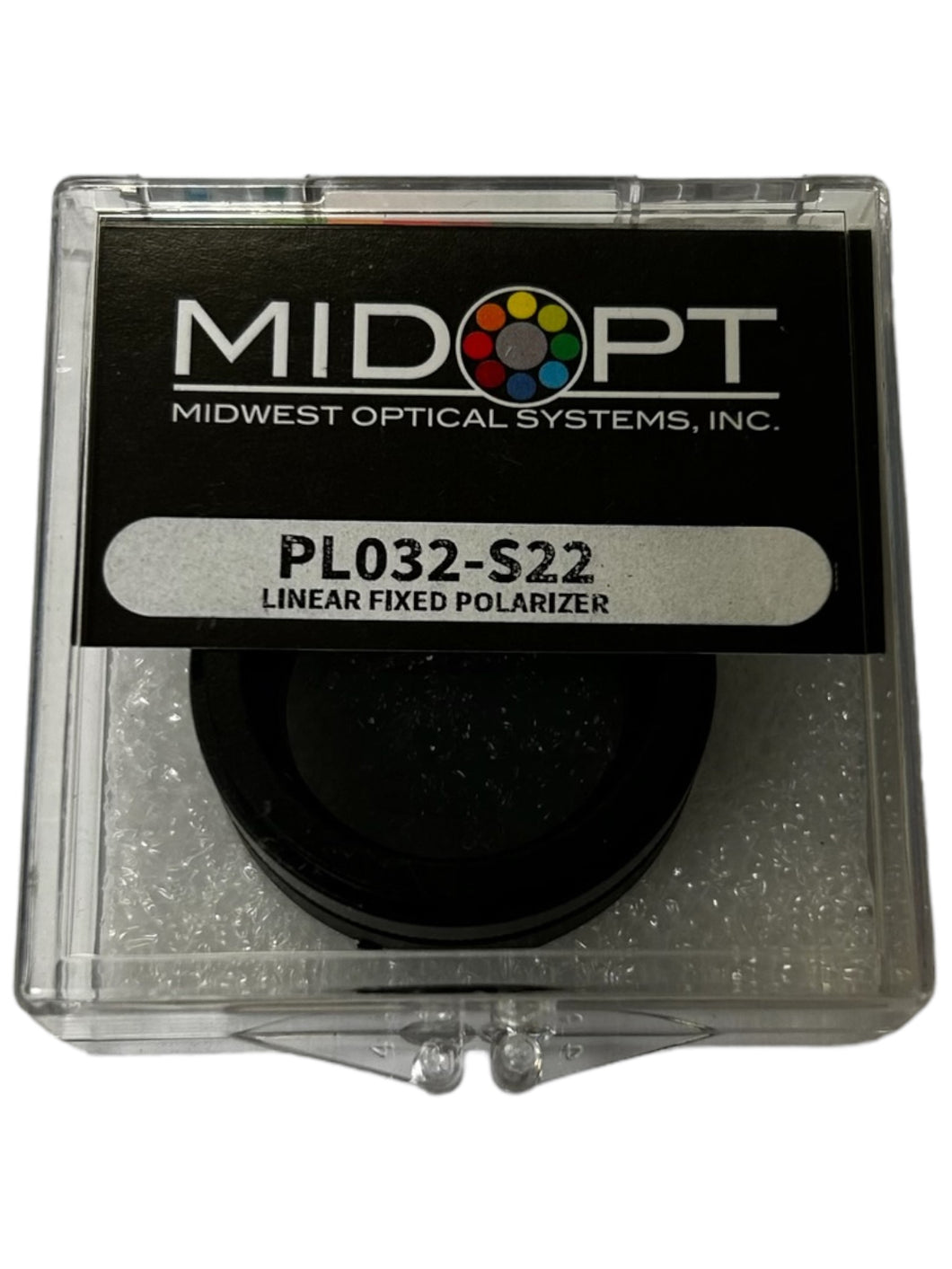 Midwest Optical Systems, Inc., PL032-S22, Linear Fixed Polarizer- NEW IN ORIGINAL PACKAGING - FreemanLiquidators - [product_description]