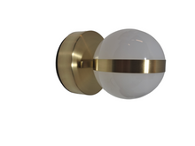 Load image into Gallery viewer, Elan, 85090CG, Brettin LED 5.25 inch Champagne Gold Wall Sconce Wall Light - New in Box - FreemanLiquidators - [product_description]
