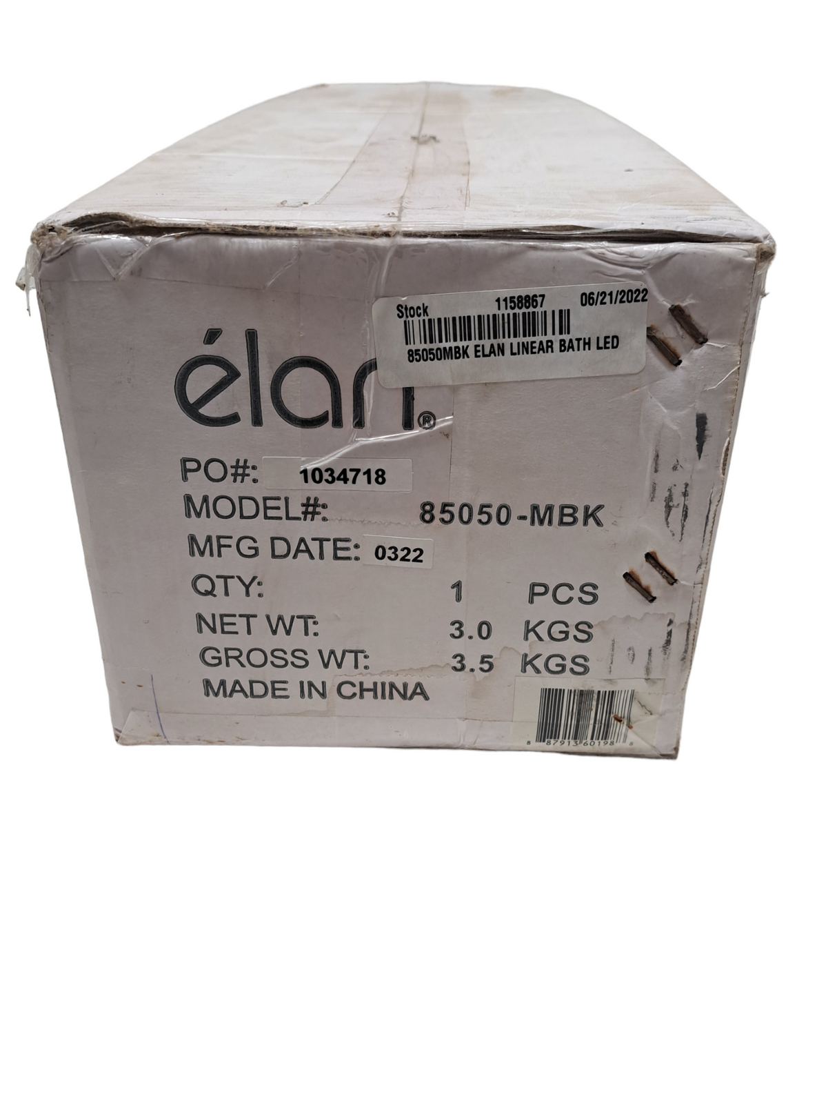 Elan, 85050-MBK, Roone, Modern, Matte Black, LED, 24", Bathroom, Light Sconce - New in Box - FreemanLiquidators - [product_description]