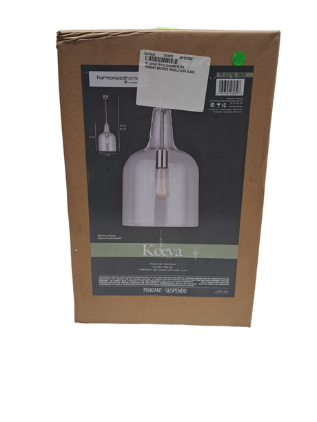 Canarm, IPL1059A01BN10, Keeva 1-Light Pendant, Brushed Nickel - FreemanLiquidators - [product_description]