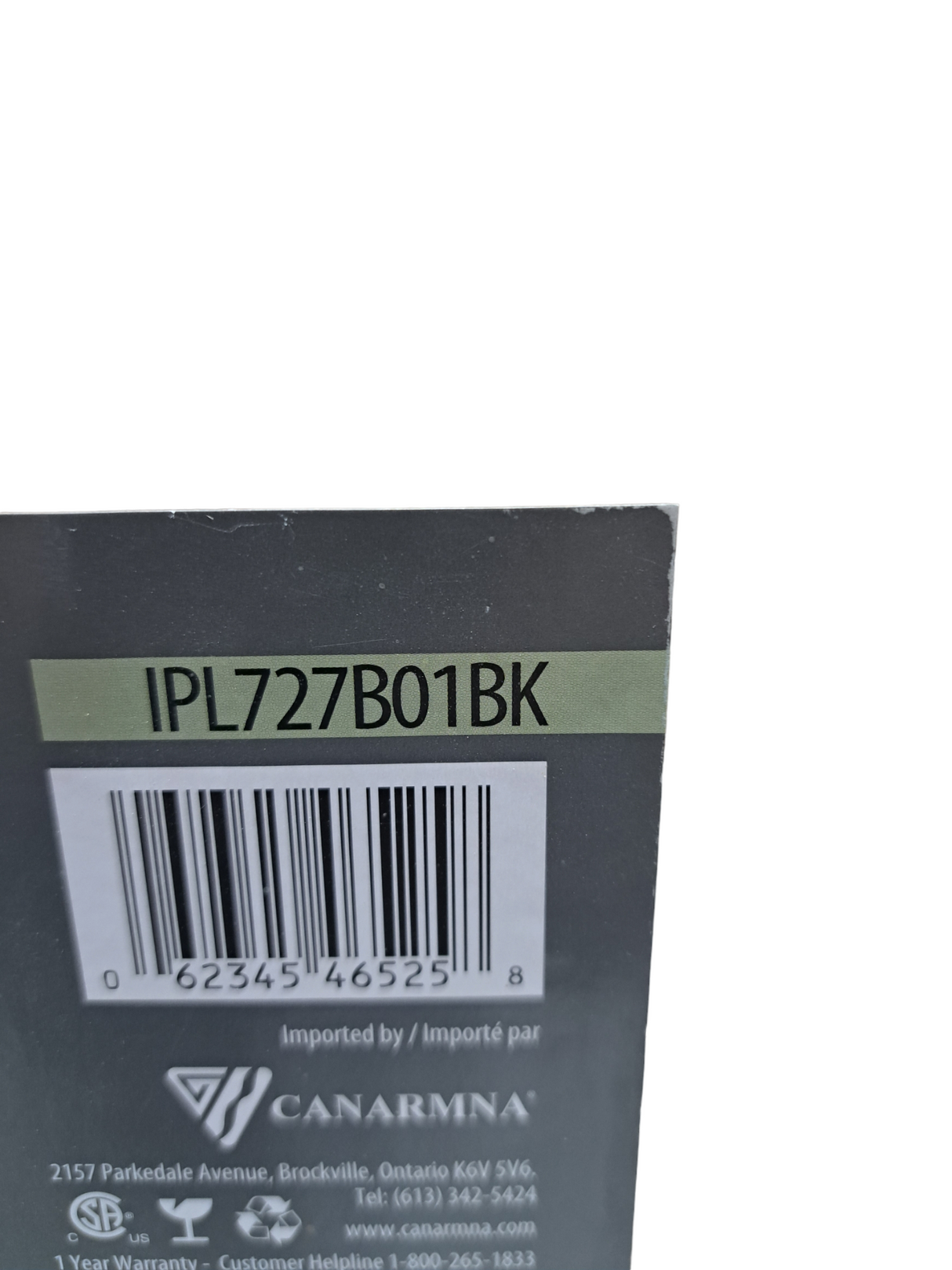 Canarm, RYA, IPL727B01BK, Black, 1 Lt, Rod Pendant - FreemanLiquidators - [product_description]