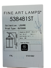 Load image into Gallery viewer, Fine Art Lamps 538481ST Louvre, 4 Light, 29&quot;, Outdoor Wall Mount in Bronze - New in Box - FreemanLiquidators - [product_description]
