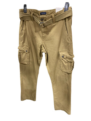 St. John's Bay Belted Men's Straight Fit Cargo Pant 34 x 32 Hutton Brown - FreemanLiquidators - [product_description]
