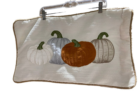 Pumpkin Trio Decorative Throw Pillow Cover - Orange/Tan - Standard - FreemanLiquidators - [product_description]