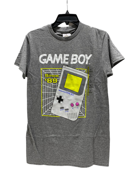 Nintendo - Gameboy Retro Charcoal Heather Tee (S-XXL) Athletic Fit - FreemanLiquidators - [product_description]