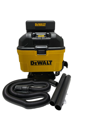 DEWALT Portable Wet Dry Vacuum Cleaner, 6 Gallon 5 Horsepower Wall-Mounted Garage Shop Vac, DXV06G - FreemanLiquidators - [product_description]