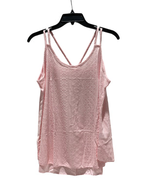 Women's Pink Flowy Cami (Large) - FreemanLiquidators - [product_description]