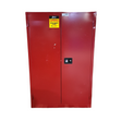 JAMCO, BP72RP, Flammables Safety Cabinet, 72 gal, 43 in x 18 in x 65 in, Red, Manual Close - MINOR COSMETIC DAMAGES - FreemanLiquidators - [product_description]