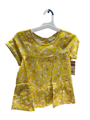 Cat & Jack Yellow/PR32Y5 Short Sleeve Girl's Shirt - Size M (8) - FreemanLiquidators - [product_description]