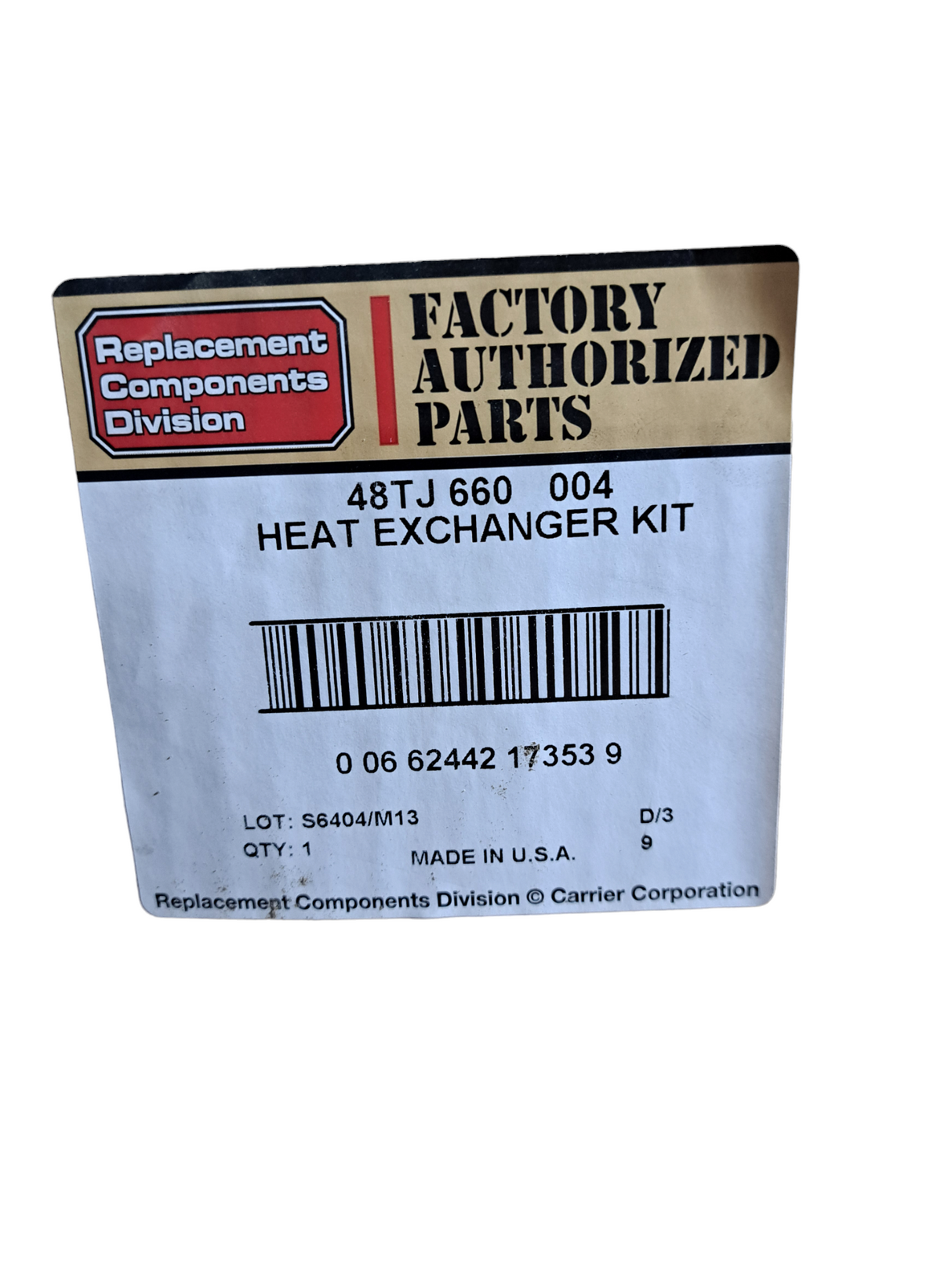 Factory Authorized Parts, Carrier, 48TJ660004, Heat Exchanger, Gasket Kit - FreemanLiquidators - [product_description]