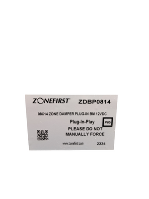 ZONEFIRST, ZDBP0814, 08x14, Zone Damper, Plug-in, Bm 12vdc - NEW NO BOX - FreemanLiquidators - [product_description]