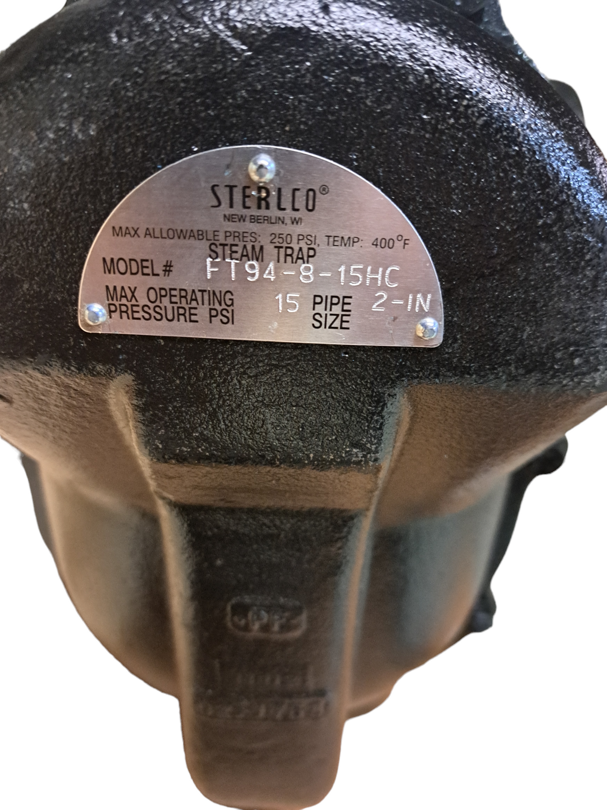 Sterlco, FT94-8-15HC, Double Inlet-Outlet, Float, Thermostatic Trap, 2″ NPT, 15 PSI - FreemanLiquidators - [product_description]