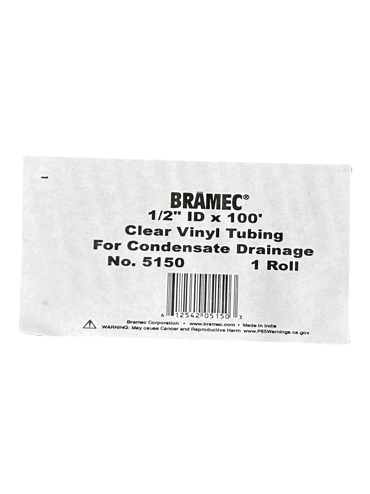 Bramec, 5150, 1/2" I.D. X 100', Clear Vinyl Tubing - FreemanLiquidators - [product_description]