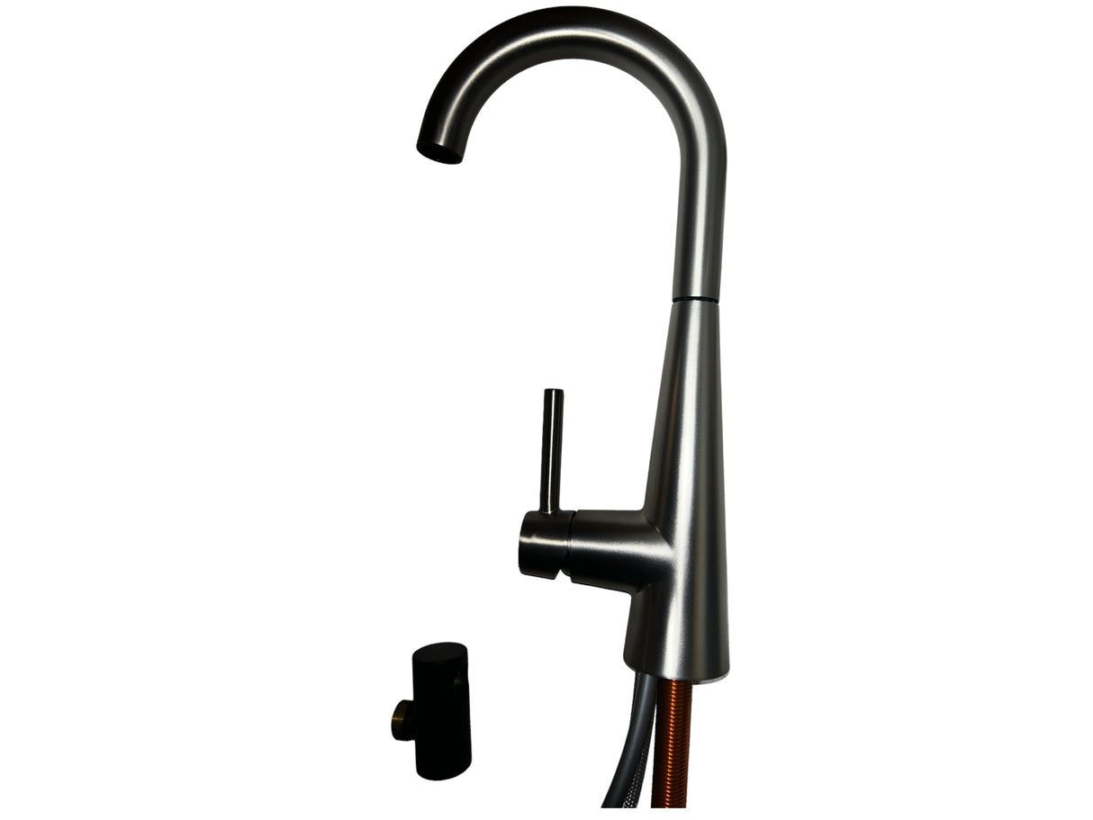 Moen 7664SRS Sleek One-Handle High Arc Pulldown Bar Faucet, Spot Resist Stainless, New in Box - FreemanLiquidators - [product_description]