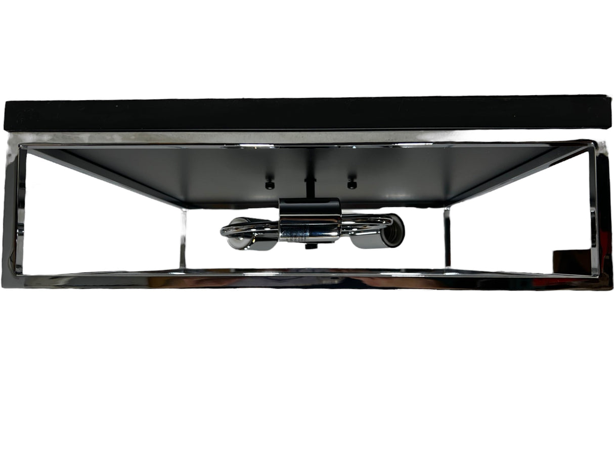 Matteo, M15543BKCH, Clarke Flush Mount Ceiling Light in Black and Chrome - New in Box - FreemanLiquidators - [product_description]