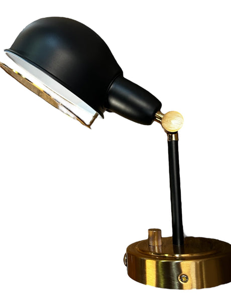 Matteo, S00711AGBK, Blare, 1 Light, 12 inch, Aged Gold Brass with Black, Wall Sconce, Wall Light in Aged Gold Brass and Black - New in Box - FreemanLiquidators - [product_description]