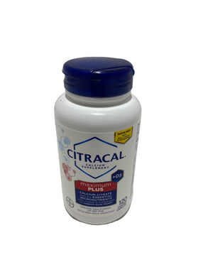 Citracal Calcium Supplement Maximum Plus, 120 Coated Caplets, exp. 04/2025 - FreemanLiquidators - [product_description]