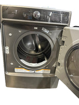 9.0 cu. ft. Smart Electric Dryer w/ Accela Steam Technology – Metallic Silver ED1983- COSMETIC DAMAGE- IN-STORE-PICKUP-ONLY - FreemanLiquidators - [product_description]