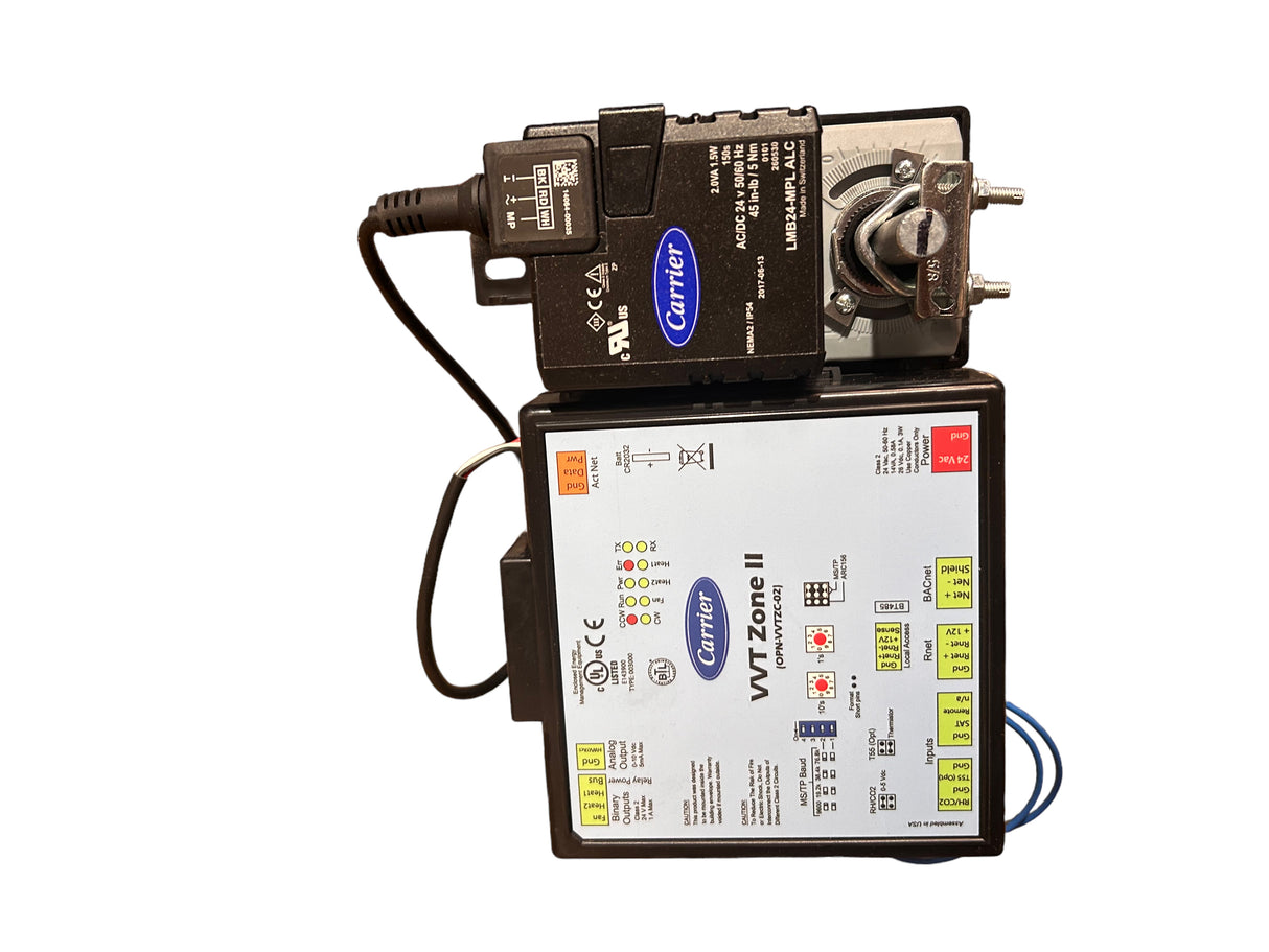 Factory Authorized Parts, Carrier, OPNDR10ZC, 10", Round Zone Damper, w/ i-Vu VVT Zone II Controller - FreemanLiquidators - [product_description]