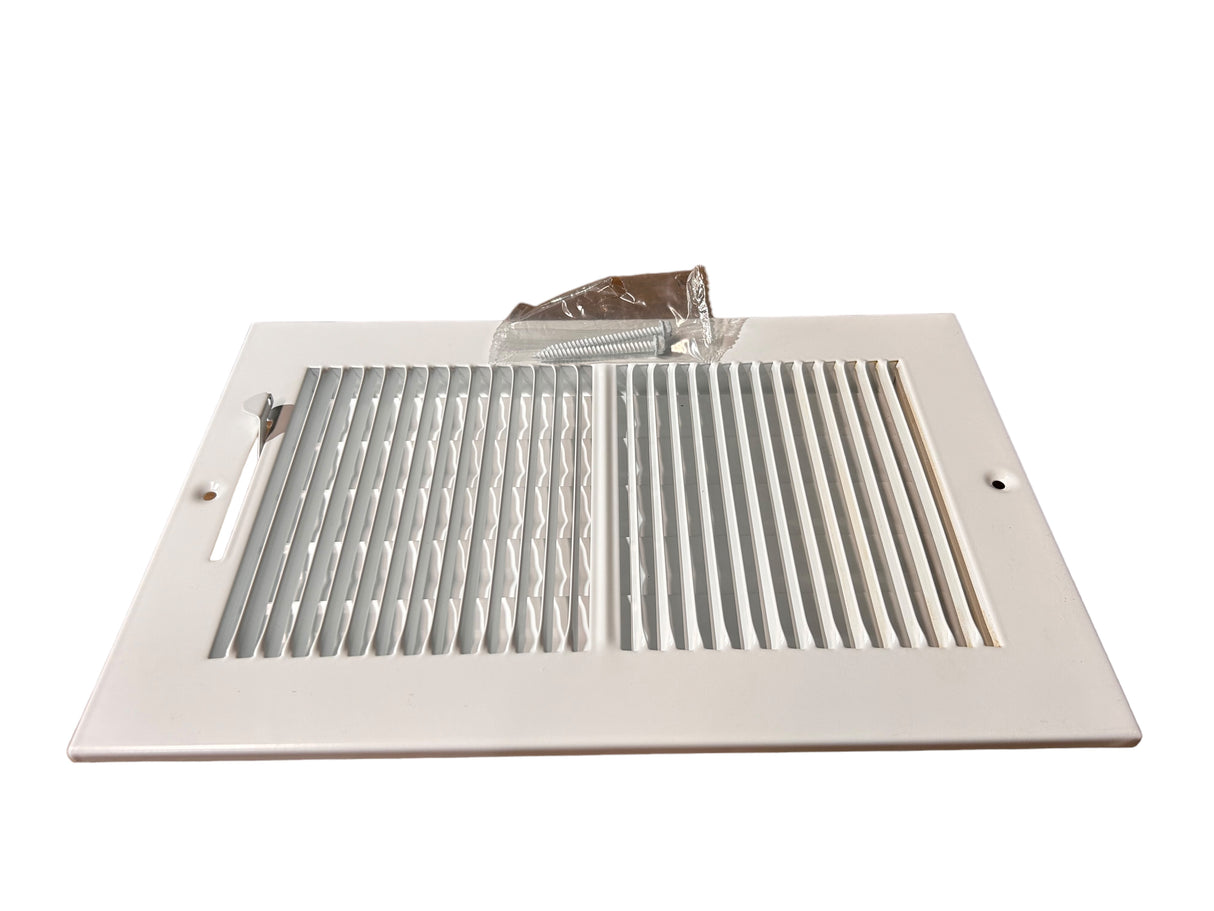 TruAire, 10 in. x 6 in., 2-Way Steel, Wall/Ceiling Register, 1/3 in., Fin Spacing - FreemanLiquidators - [product_description]